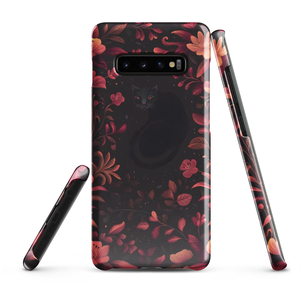 Enigmatic Feline Flora | Phone Case |  S10 Plus | Snap Case | Glossy