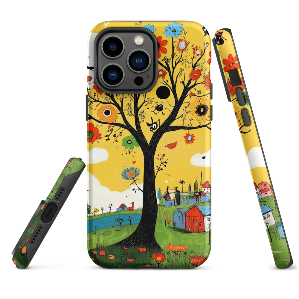 Whimsical Blooms of Life | Phone Case |  14 Pro Max | Tough Case | Matte