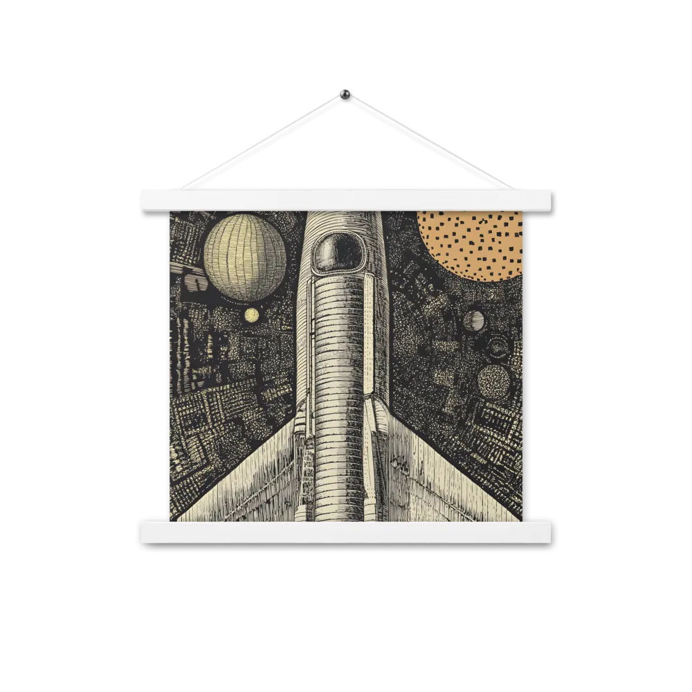 Voyage to the Unknown | Poster With White Wood Hanger | 14″×14″