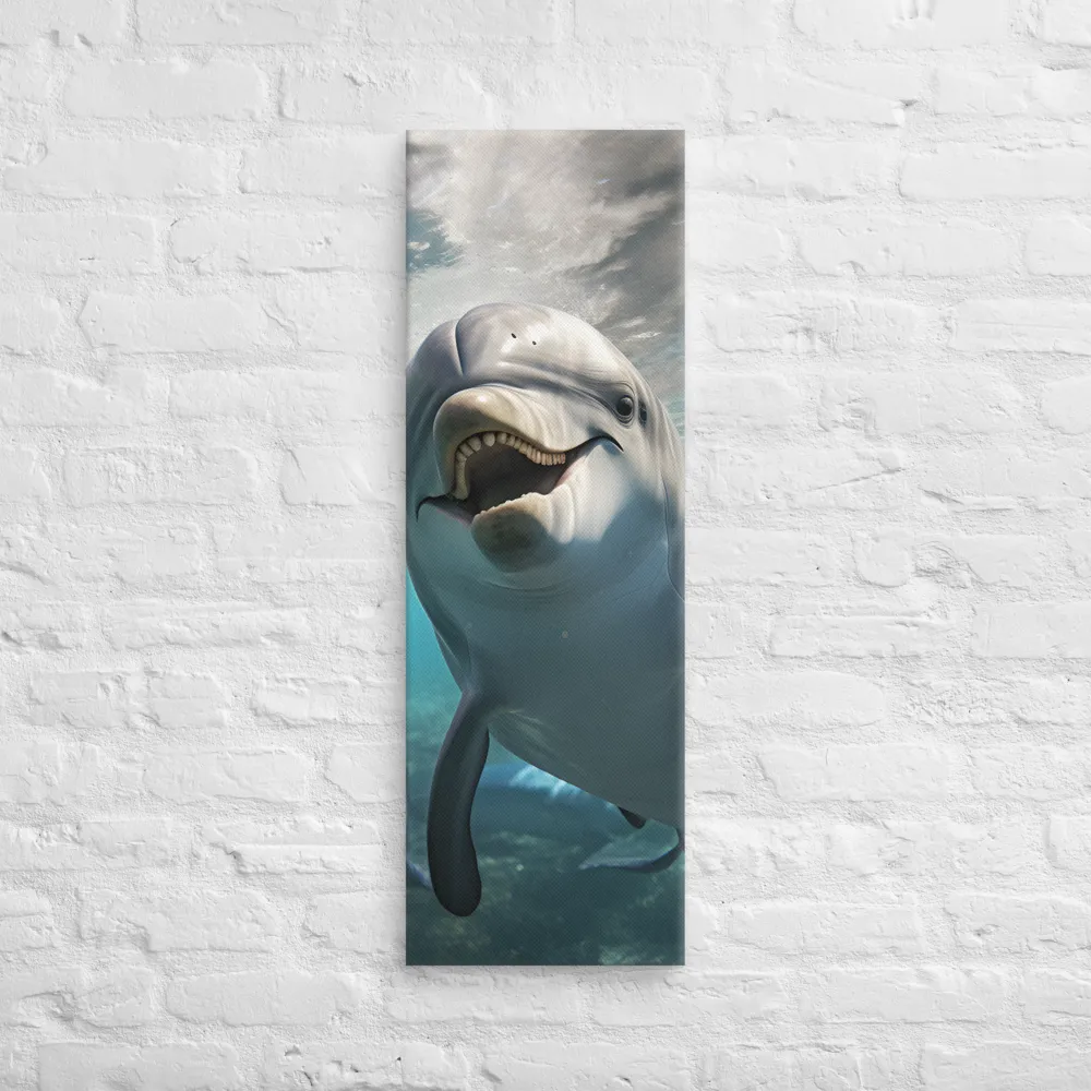Beneath the Waves: A Dolphin's Dance