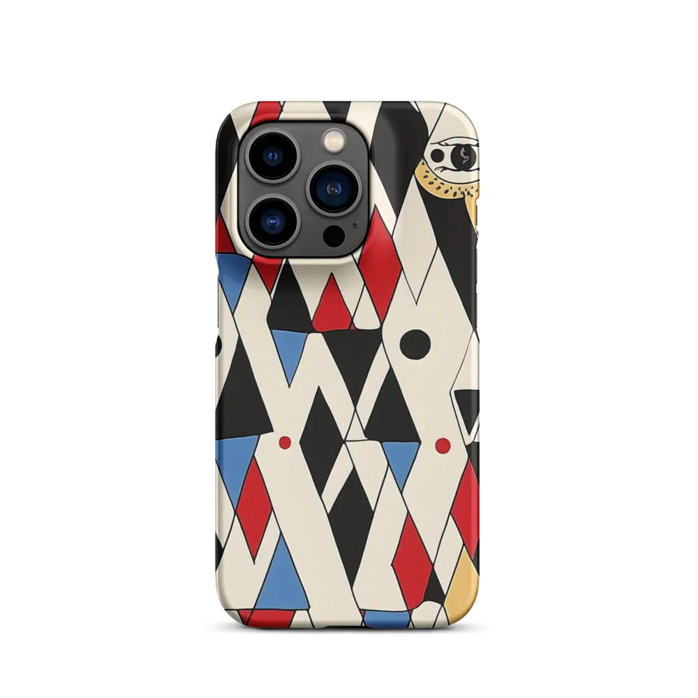 Dynamic Geometric Symphony | Phone Case |  14 Pro | Snap Case | Matte
