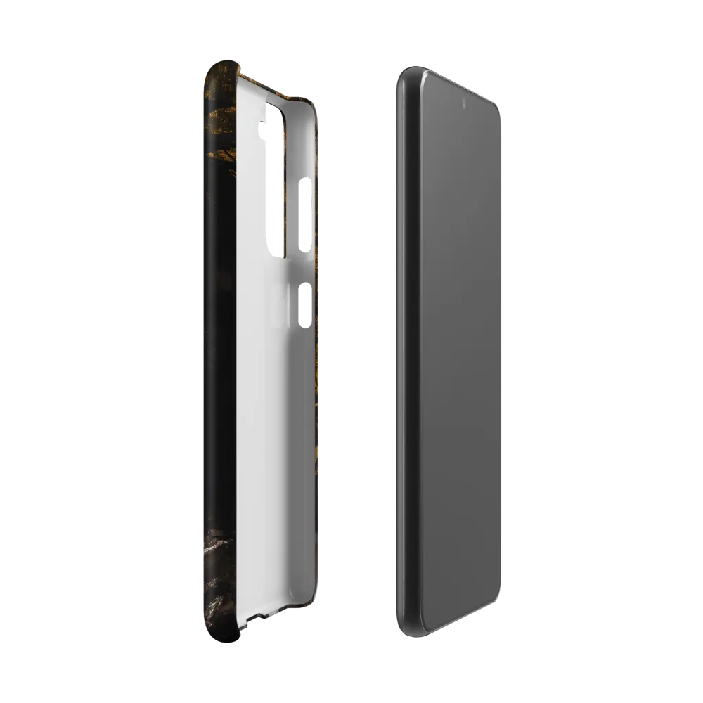 Golden Elegance: A Modern Profile Portrait