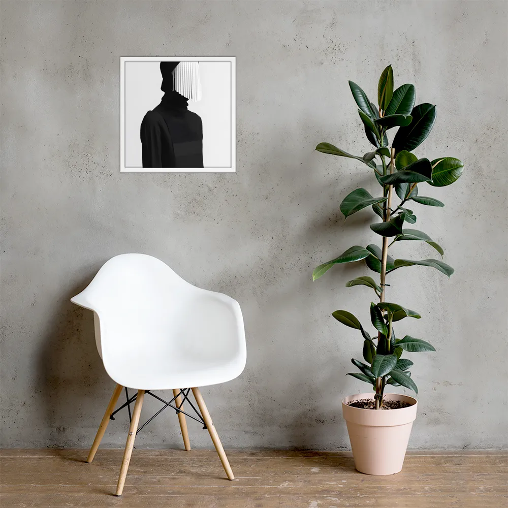 Veil of Mystery | Poster with White Frame | 18″×18″