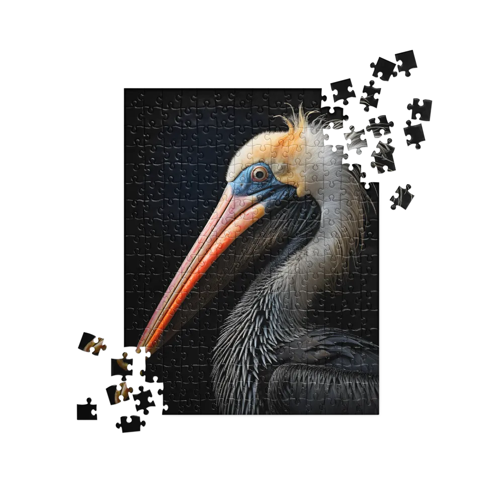 Majestic Portrait of a Pelican | Jigsaw Puzzle | 252 pieces