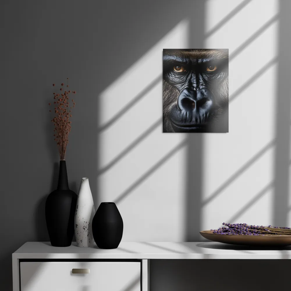 Gaze of the Wild: A Gorilla's Portrait