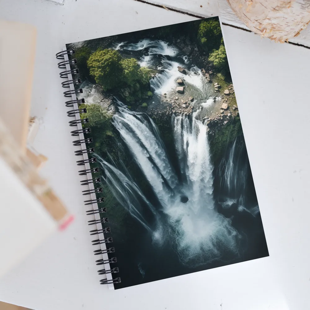 Nature's Power: The Cascading Waterfall | Spiral Notebook