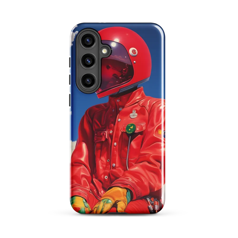 Astronaut in Crimson