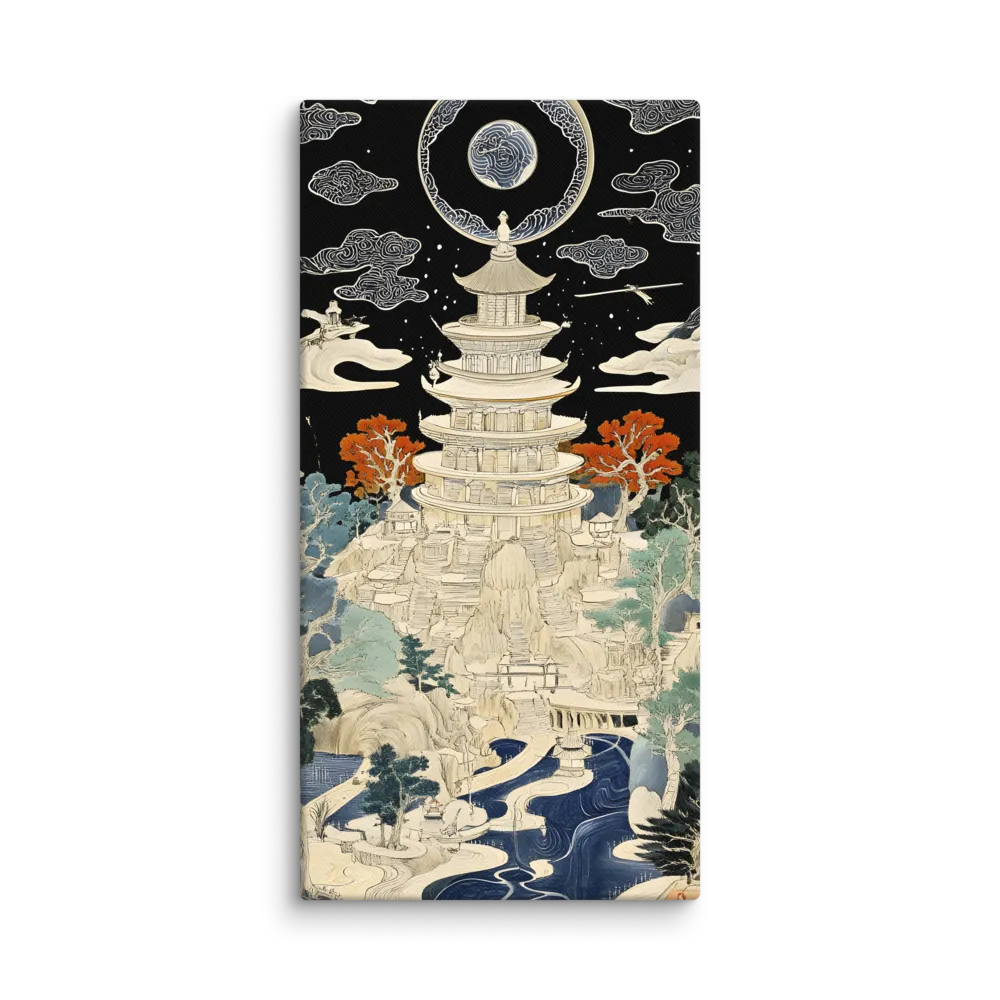 Whispers of the Pagoda | Canvas | 10″×20″