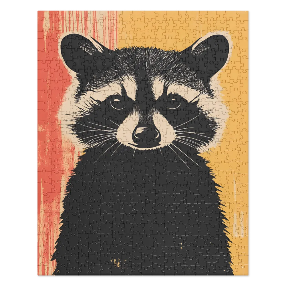 Whimsical Raccoon Portrait | Jigsaw Puzzle | 520 pieces