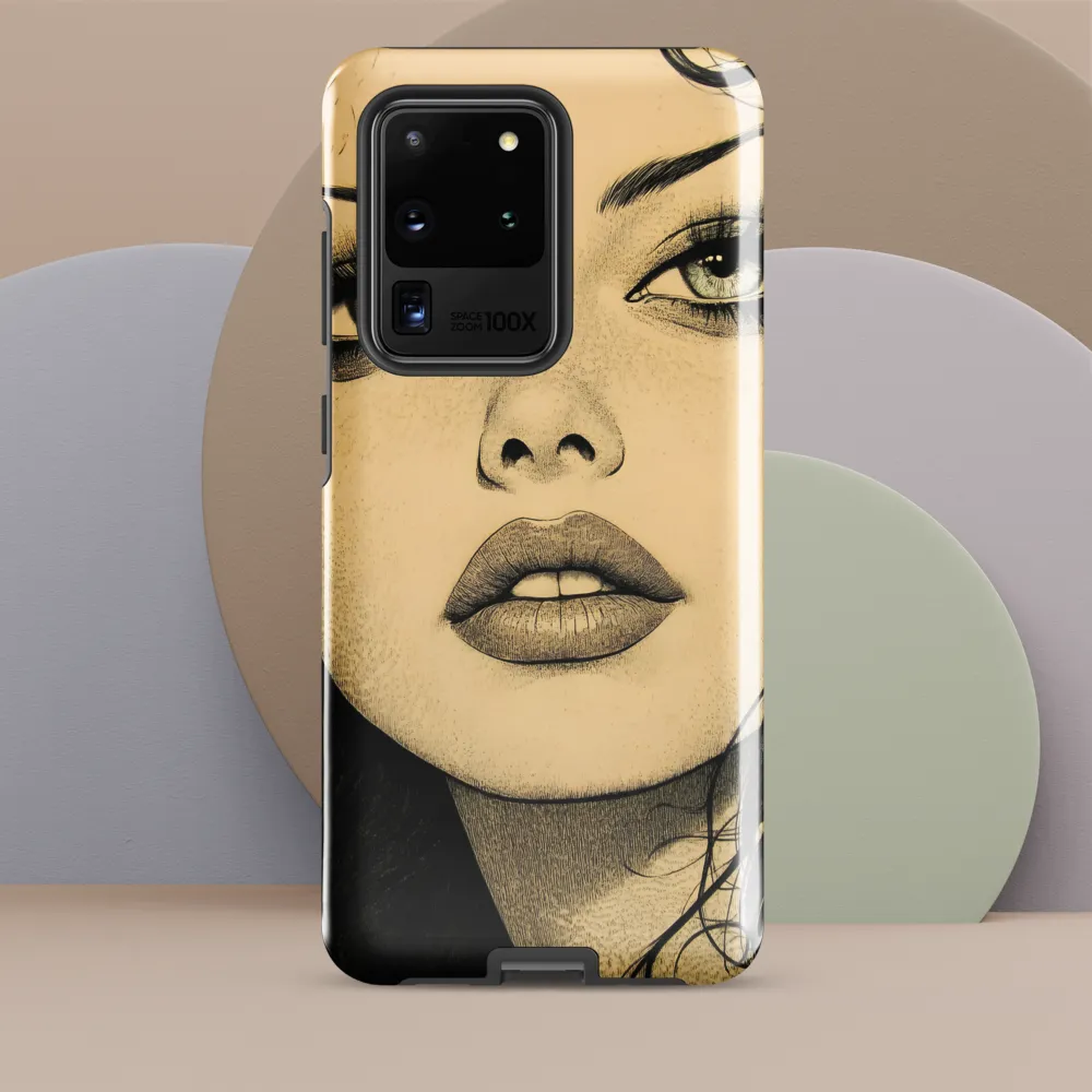 Enigmatic Gaze | Phone Case |  S20 Ultra | Tough Case | Glossy