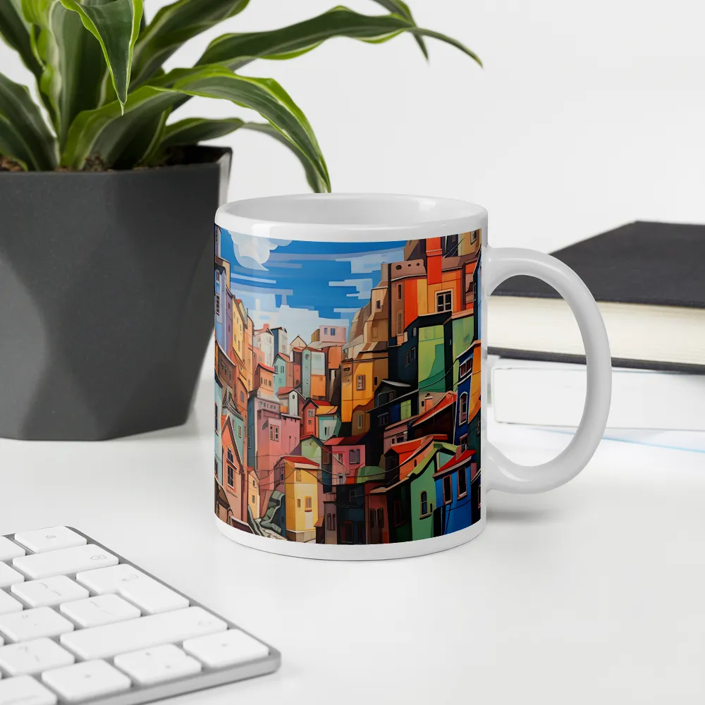 Whimsical Heights: A Vibrant Cityscape | Mugs | Multiple Sizes & Colors