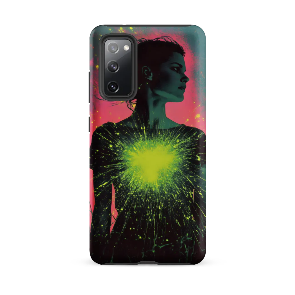 Cosmic Heart: A Surreal Portrait of Strength