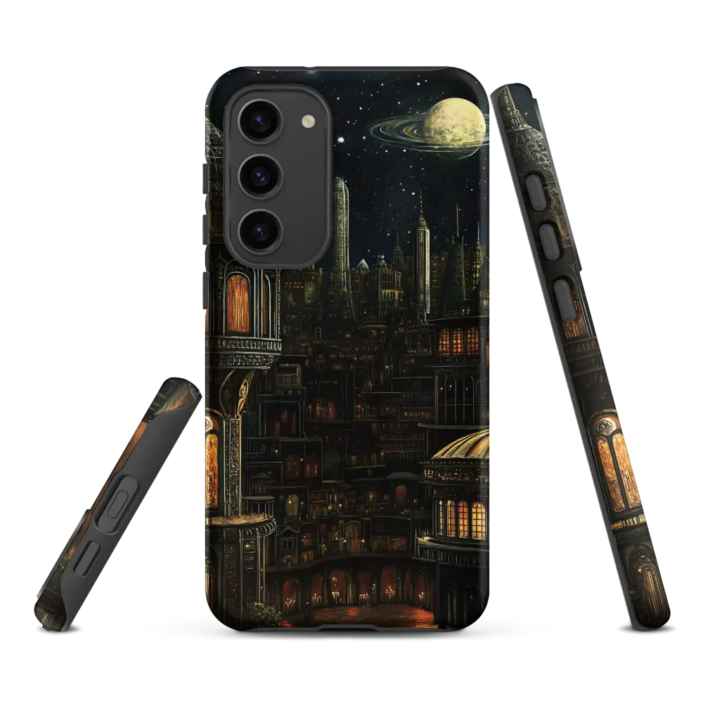Celestial Enigma: A Surreal Cityscape