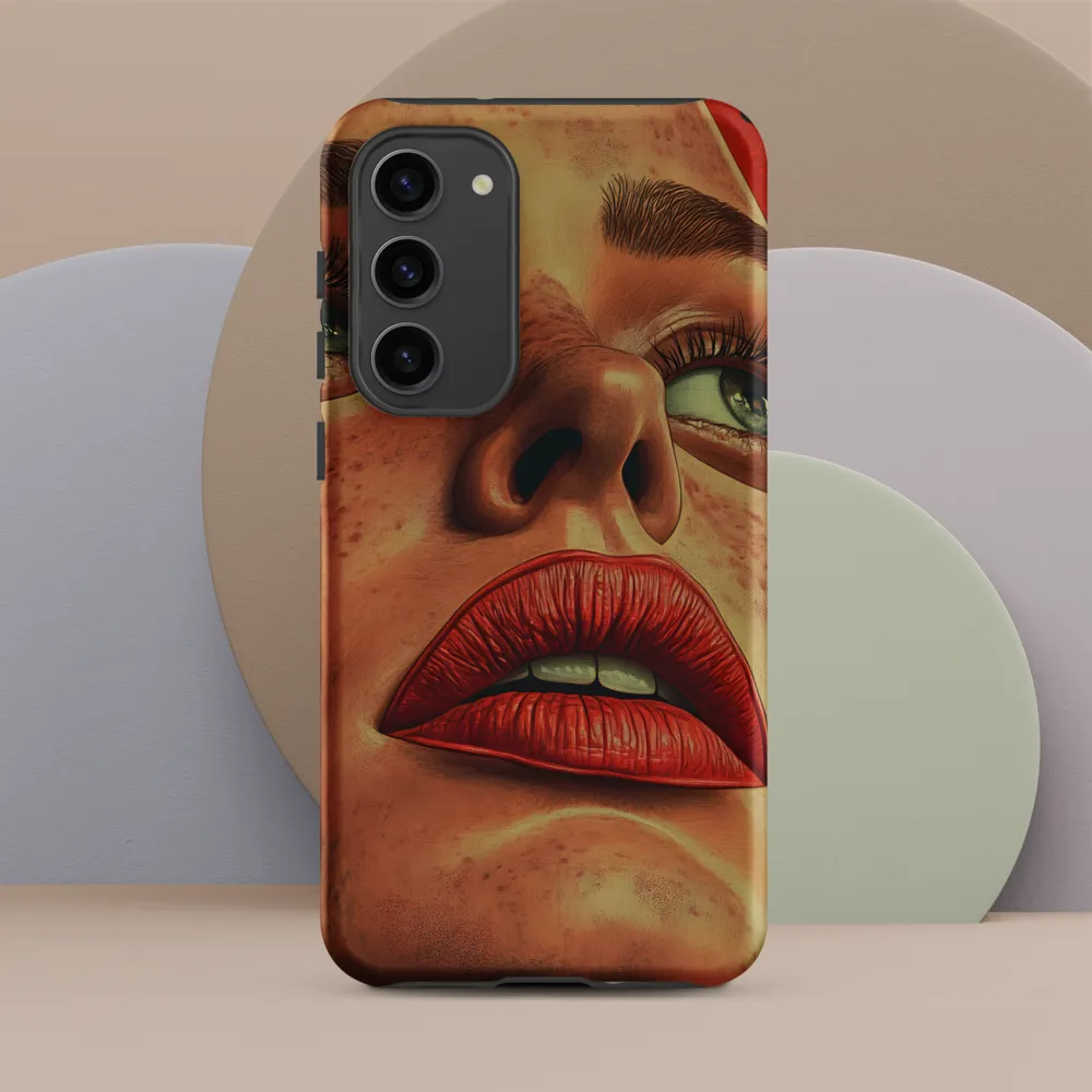 Red Intensity: A Portrait of Elegance