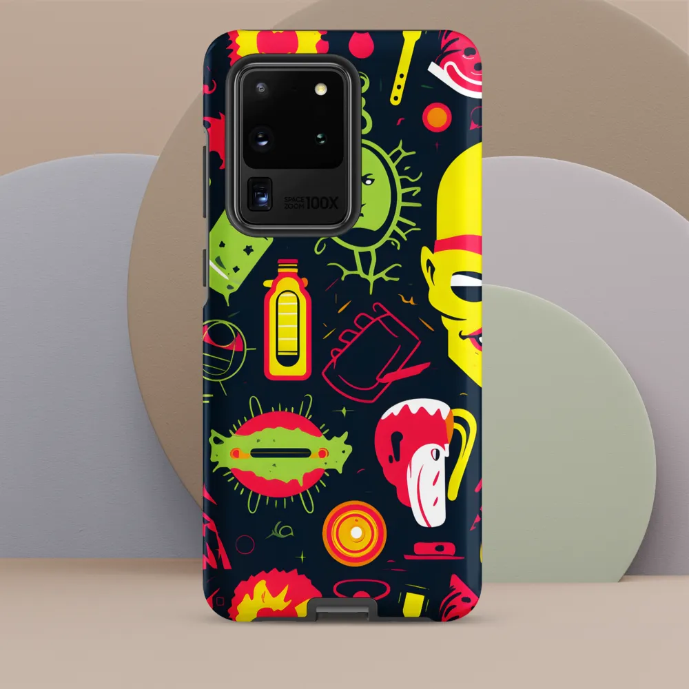 Neon Revelry: A Quirky Exploration of Modern Pop Art