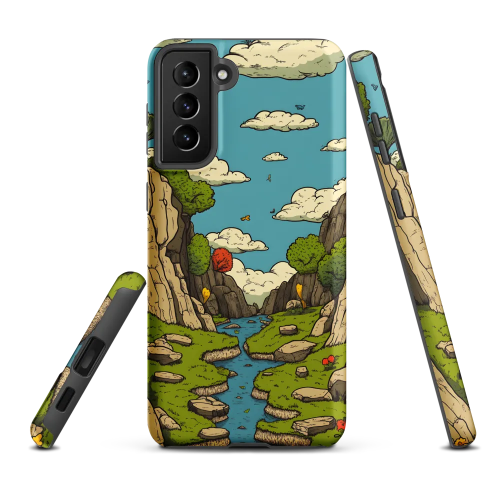 Whimsical Serenity: A Canyon Landscape