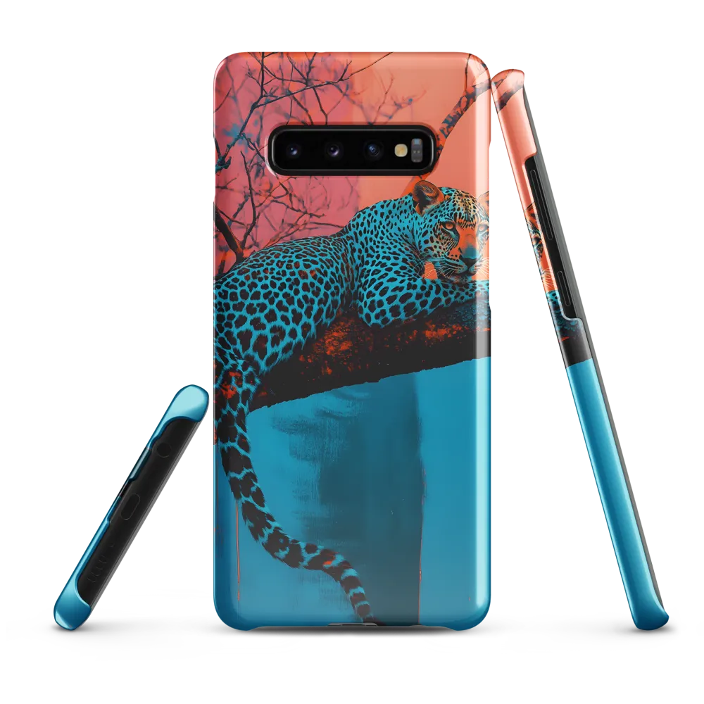 Ethereal Serenity: The Leopard's Perch | Phone Case |  S10 Plus | Snap Case | Glossy