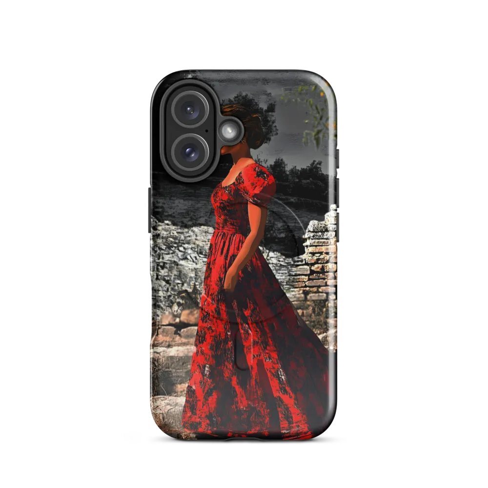 Elegance in Red | Phone Case |  16 | MagSafe® Tough Case | Glossy