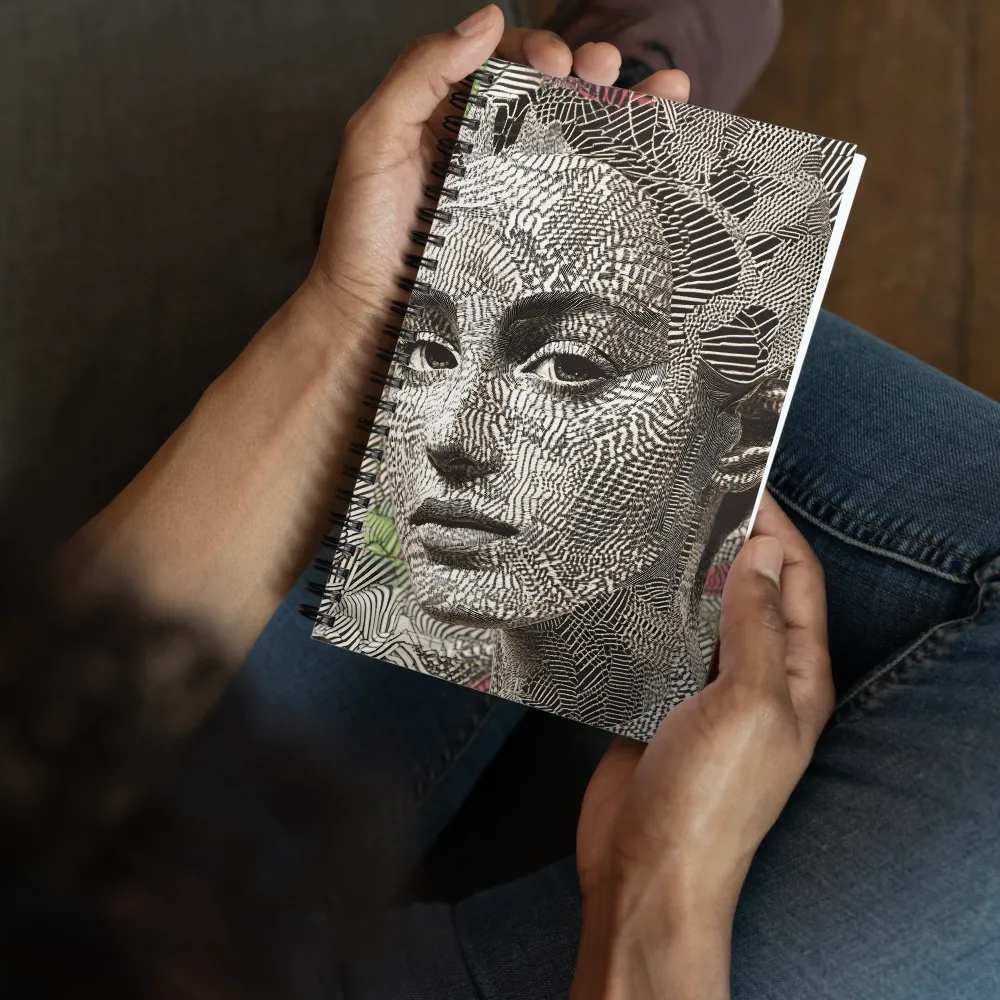 Intricate Patterns of the Human Face | Spiral Notebook