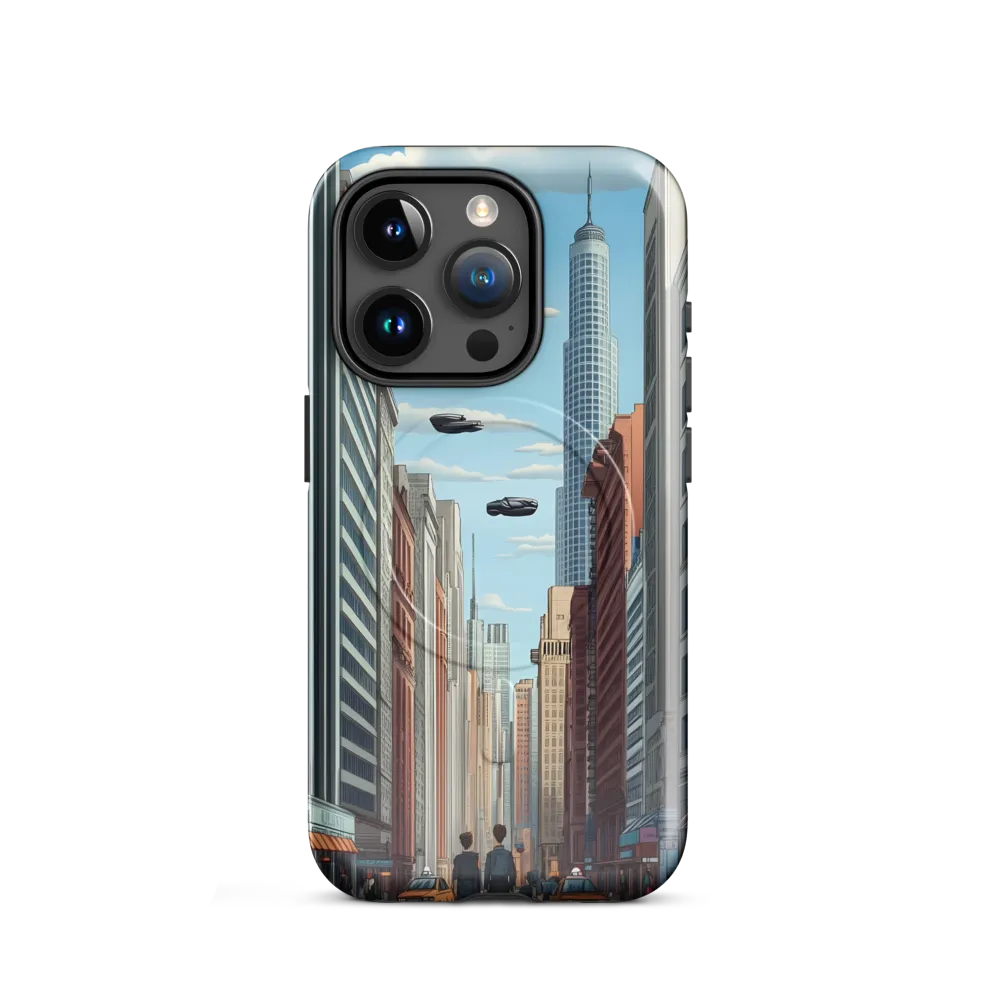 Futuristic Stroll through the Urban Skyline