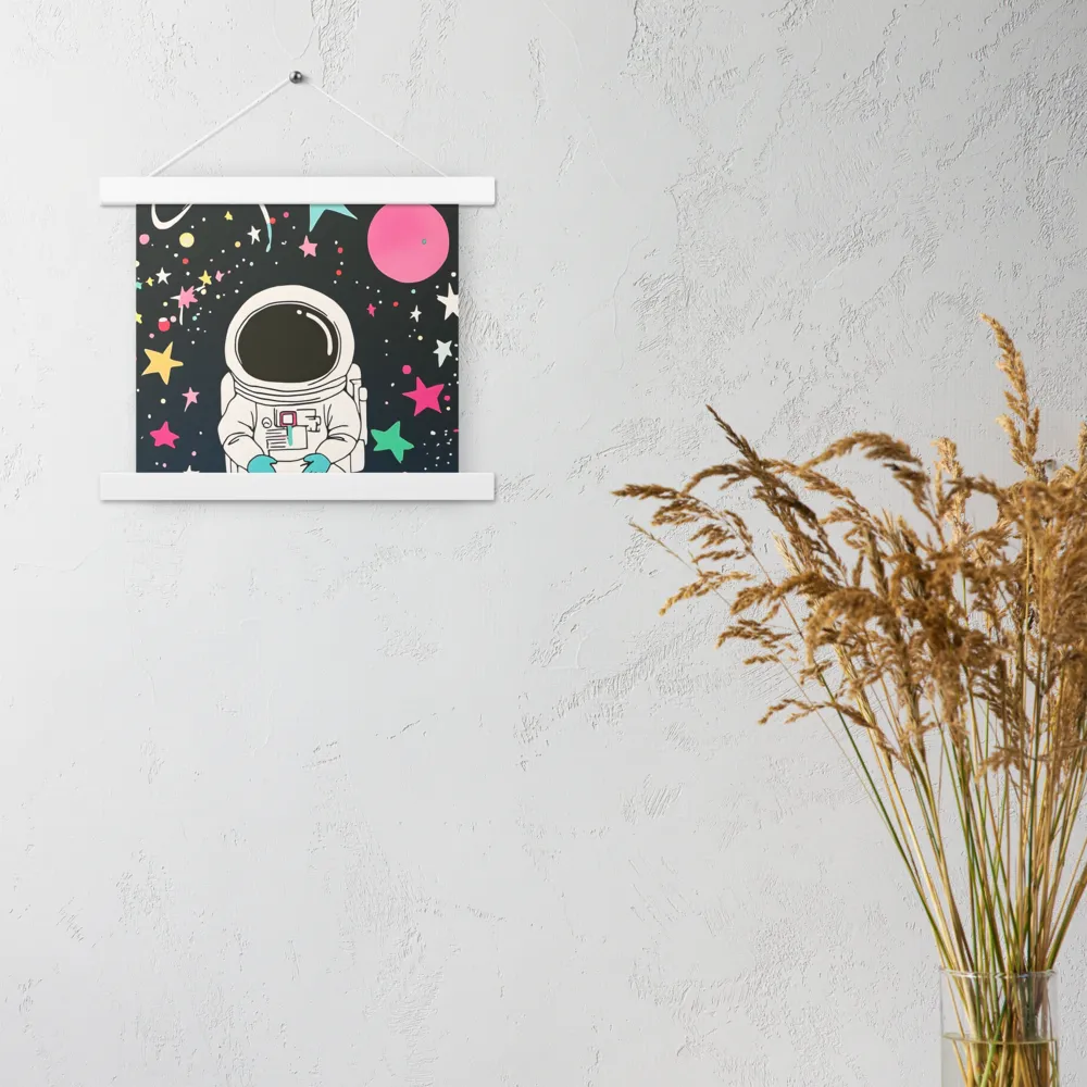 Cosmic Dreamer | Poster With White Wood Hanger | 10″×10″