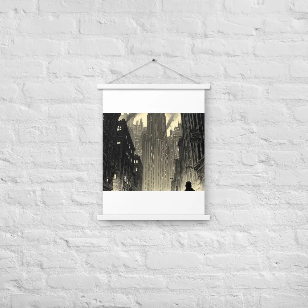 Echoes of the City | Poster With White Wood Hanger | 18″×24″