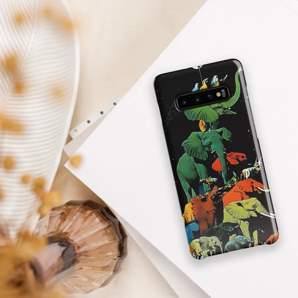 The Playful Tower of Elephants | Phone Case |  S10 Plus | Snap Case | Glossy