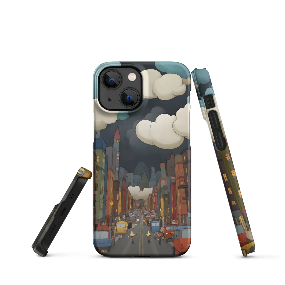 Urban Symphony: A City Awakens at Dusk | Phone Case |  13 Mini | Snap Case | Matte