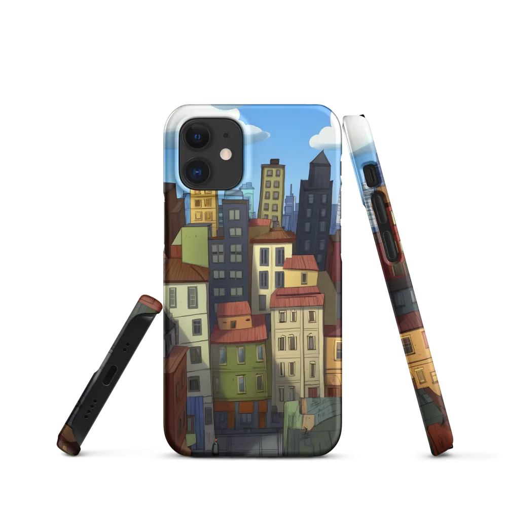Urban Symphony: A Colorful Cityscape | Phone Case |  12 Mini | Snap Case | Matte