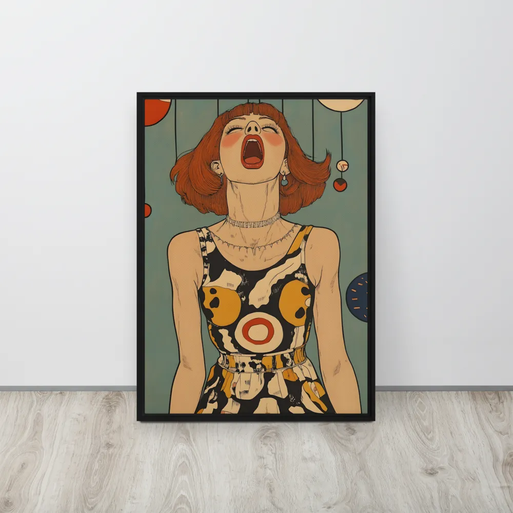 Awakening Expression | Canvas with Black Frame | 20″×28″