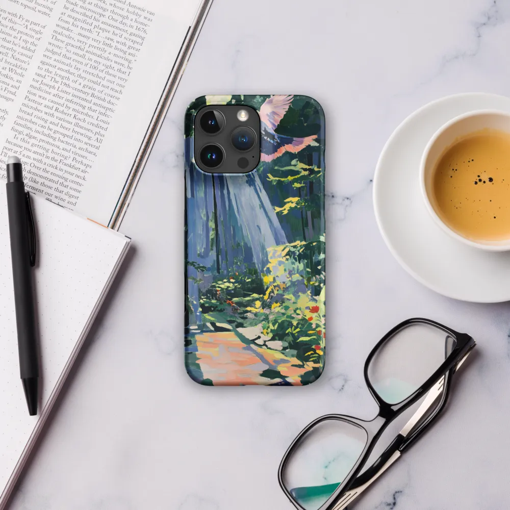 Flight of Light: A Serene Forest | Phone Case |  16 Pro Max | Snap Case | Matte