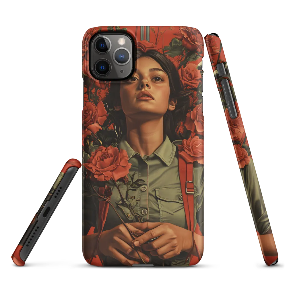 Harmony and Strength: A Portrait Among Roses