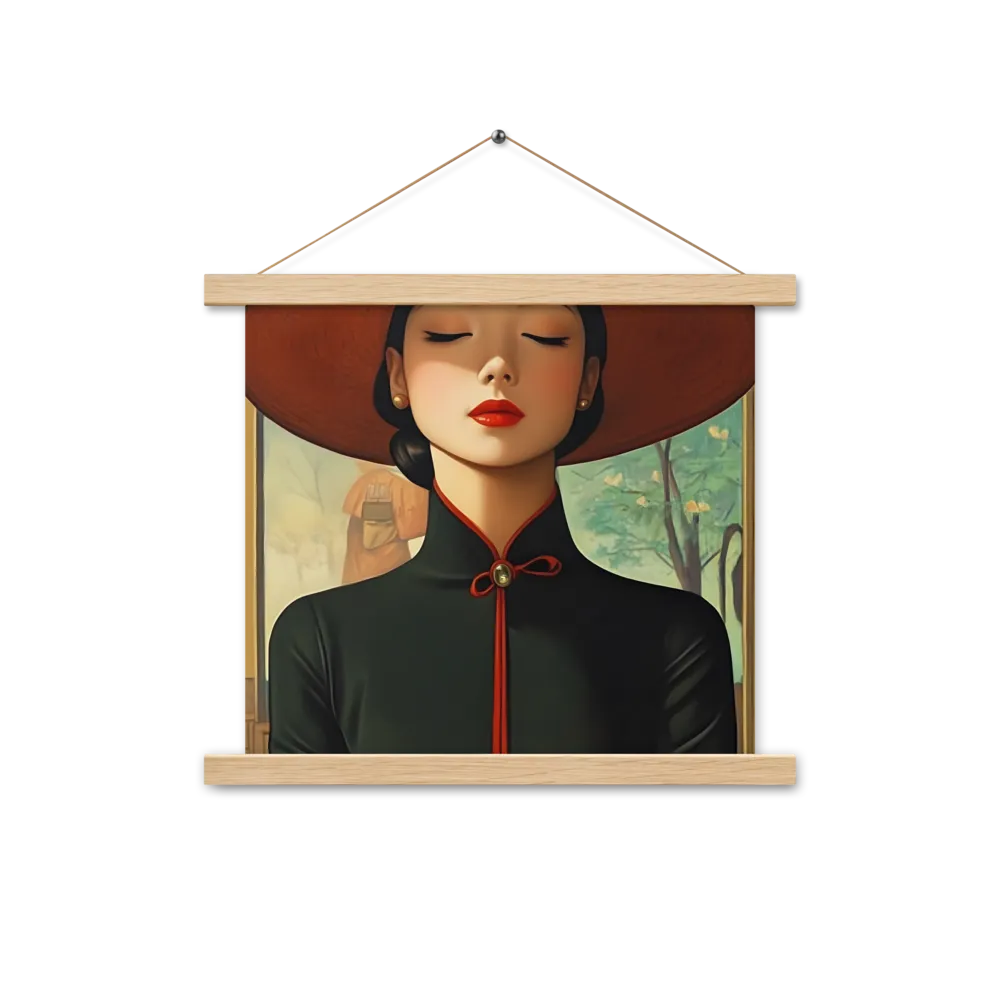 Elegance in Tranquility | Poster With Oak Wood Hanger | 14″×14″