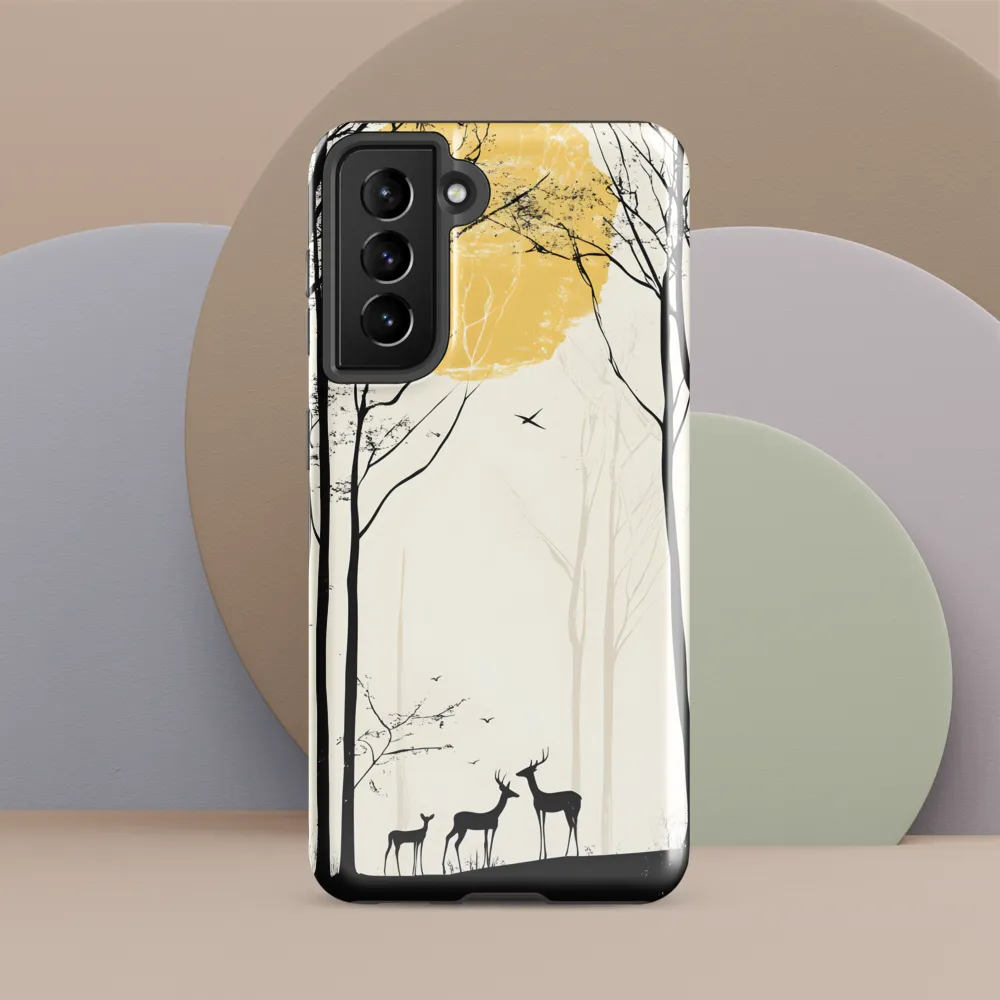 Silhouetted Serenity | Phone Case |  S21 | Tough Case | Glossy