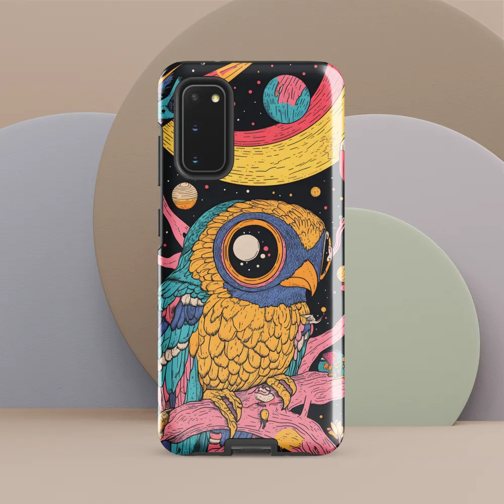 Whimsical Cosmic Owl | Phone Case |  S20 | Tough Case | Glossy
