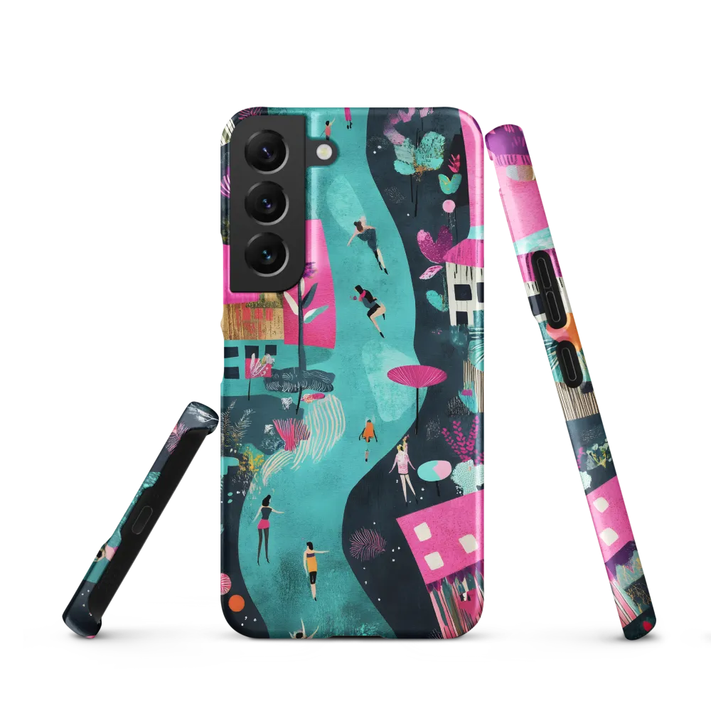 Whimsical Journey Through a Vibrant Landscape | Phone Case |  S22 | Snap Case | Matte