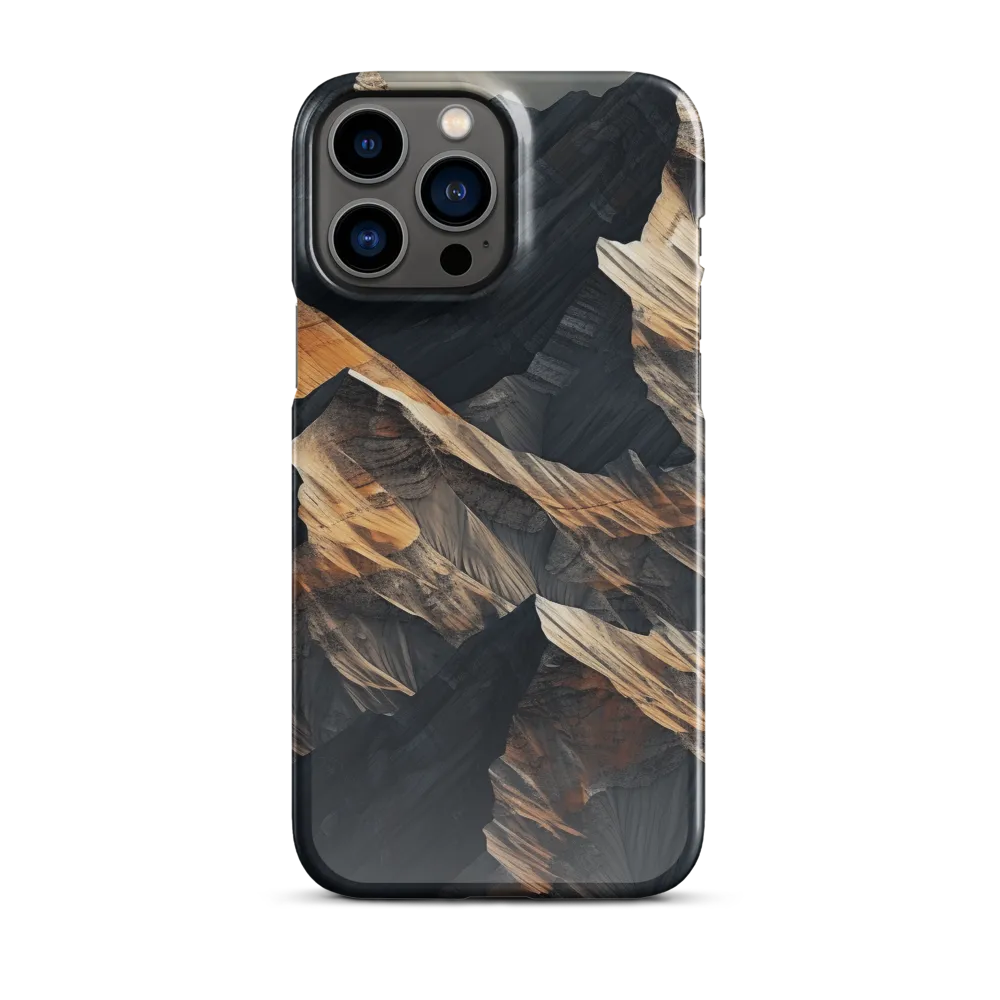 Ethereal Peaks: A Dance of Light and Shadow | Phone Case |  13 Pro Max | Snap Case | Glossy