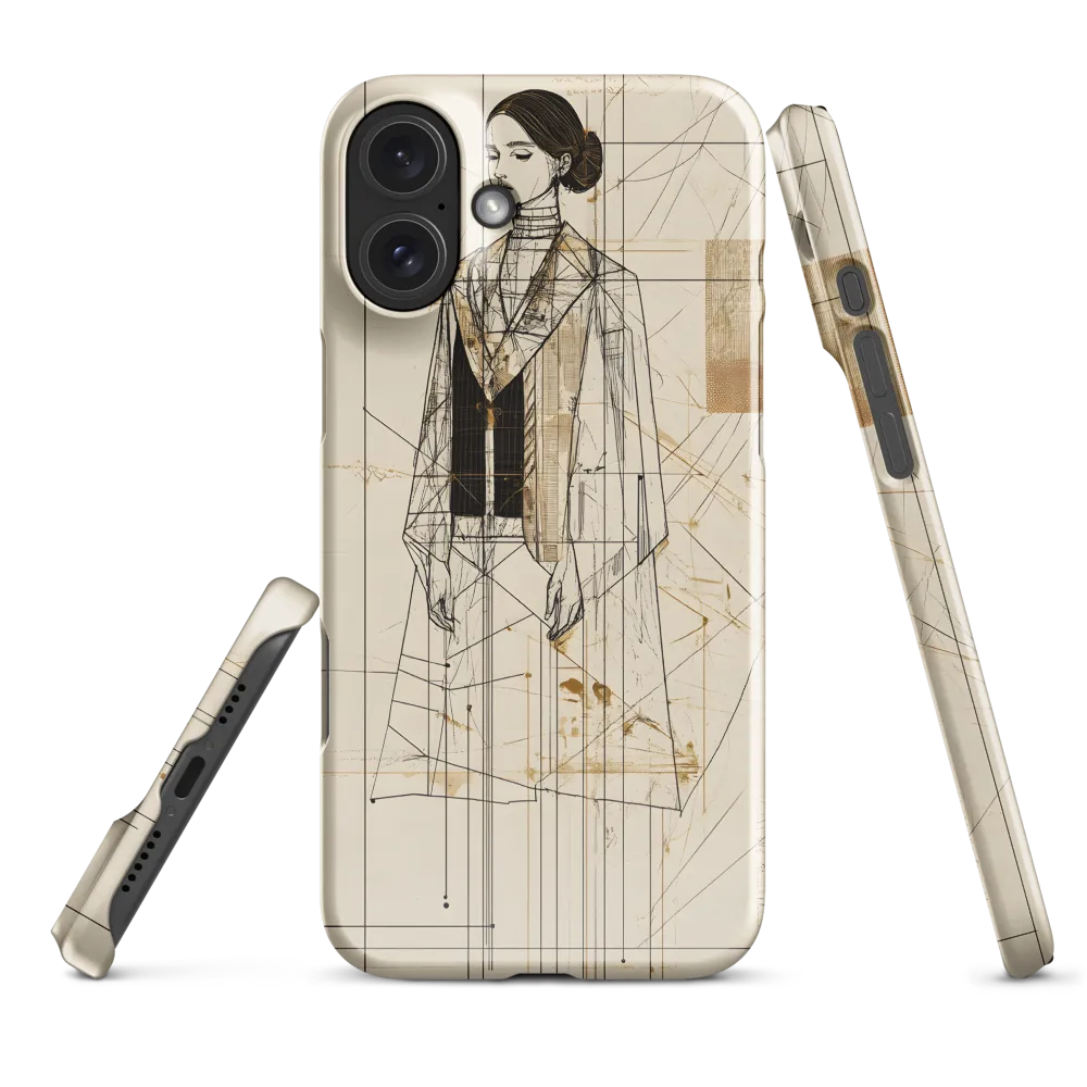 Elegance in Lines | Phone Case |  16 Plus | Snap Case | Glossy