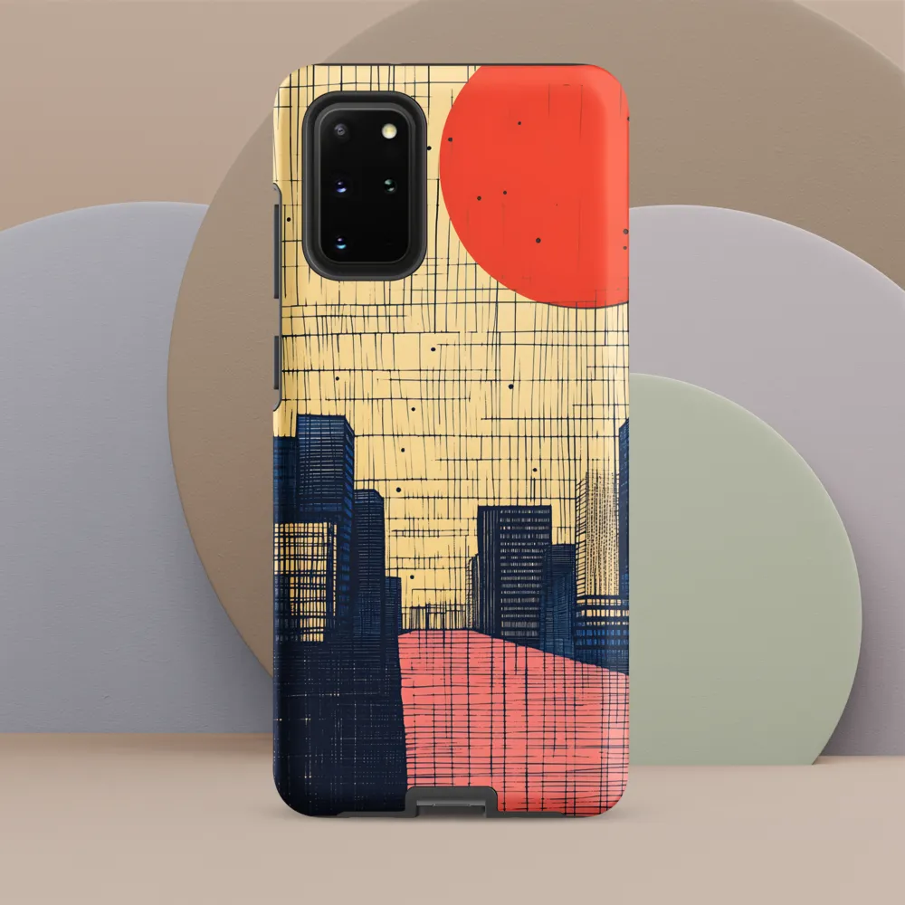 Urban Echoes: A Minimalist Cityscape