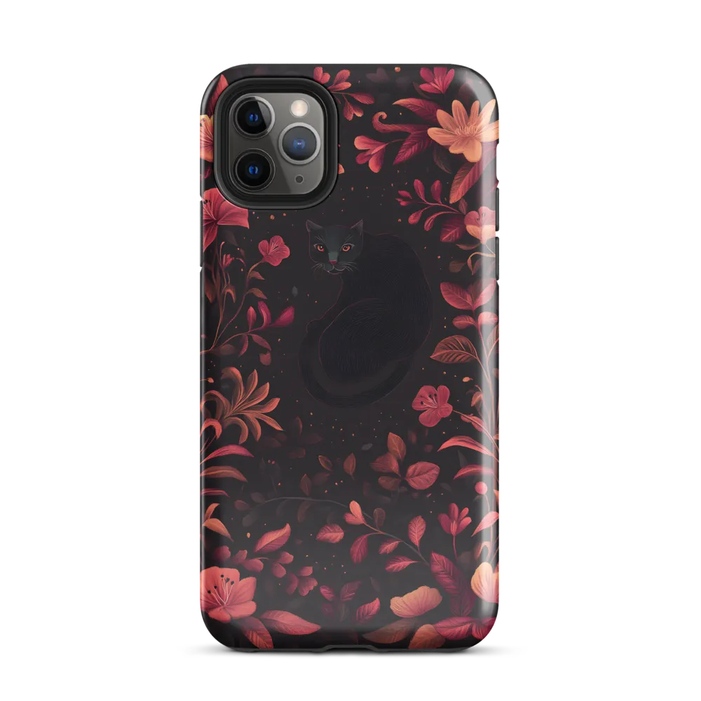 Enigmatic Feline Flora | Phone Case |  11 Pro Max | Tough Case | Glossy