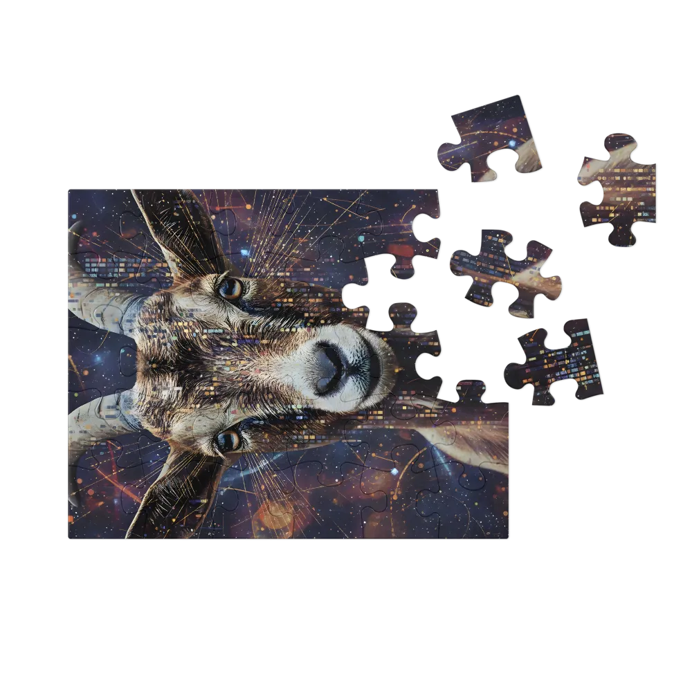 Celestial Goat 
 Jigsaw Puzzle in Tin Box