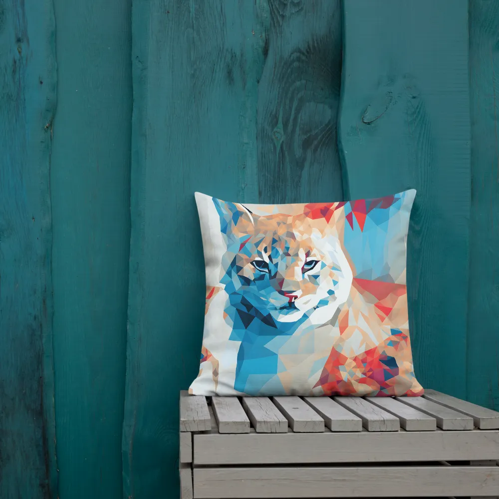 Facets of Feline Wonder | Pillow | 18″×18″