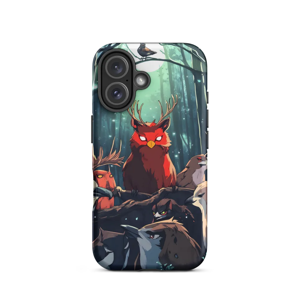 Gathering in the Moonlit Forest | Phone Case