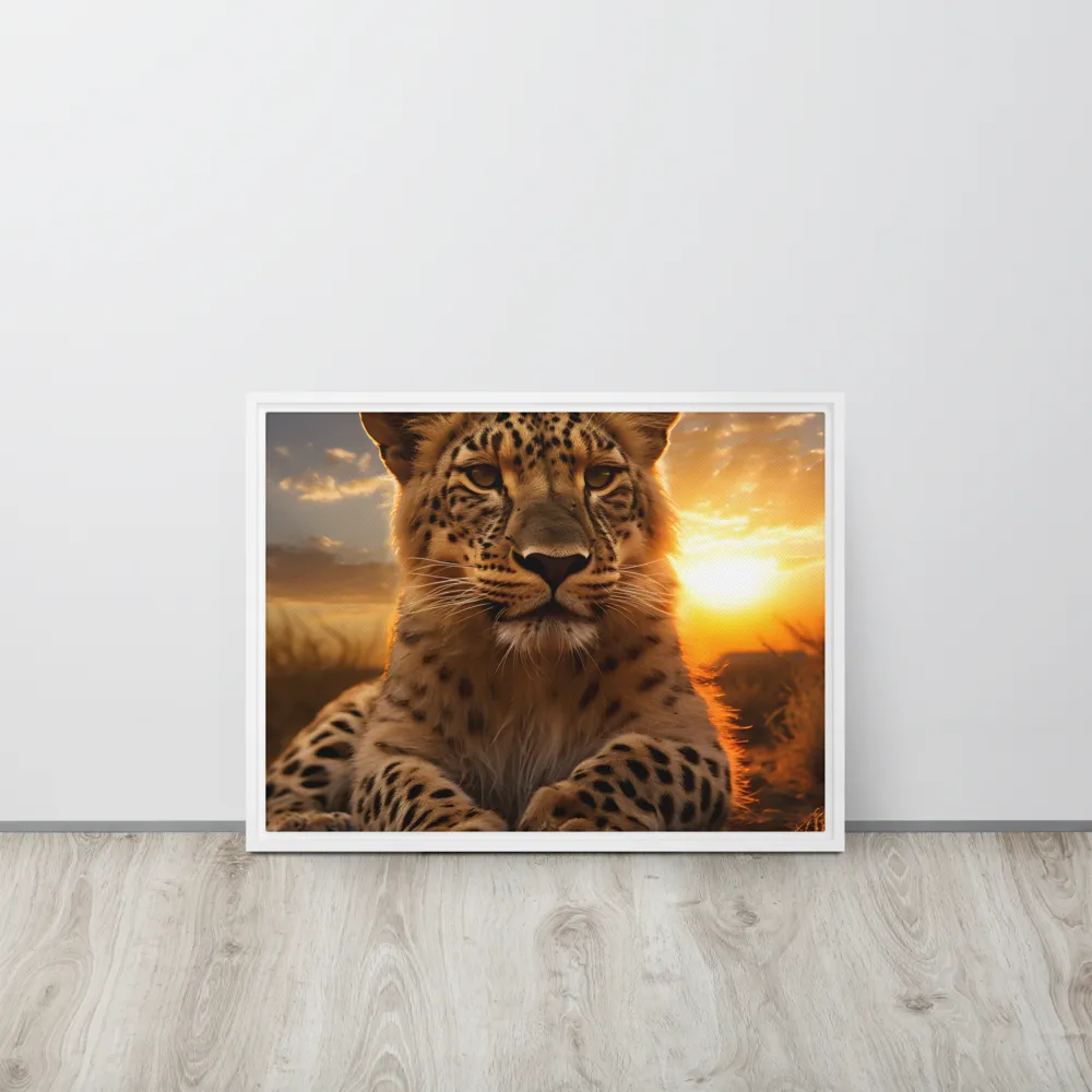 Regal Presence: The Leopard at Sunset