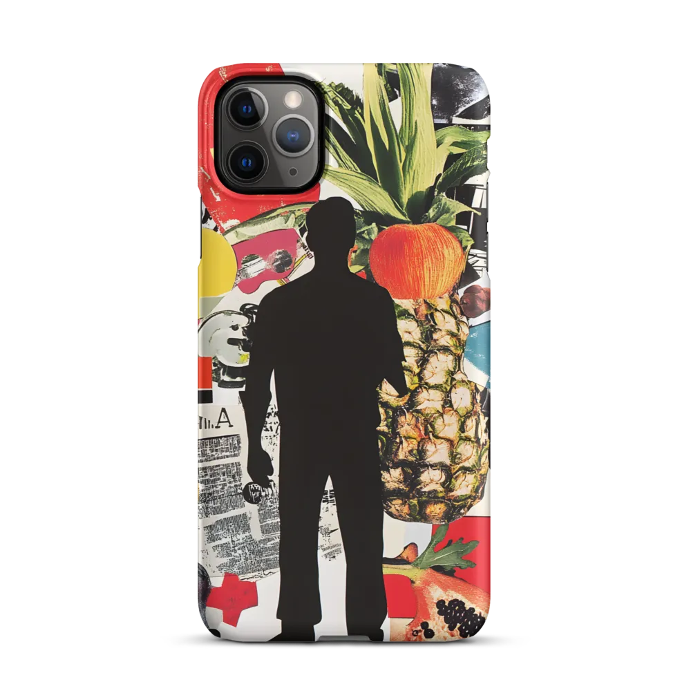 Silhouette with Pineapple Collage