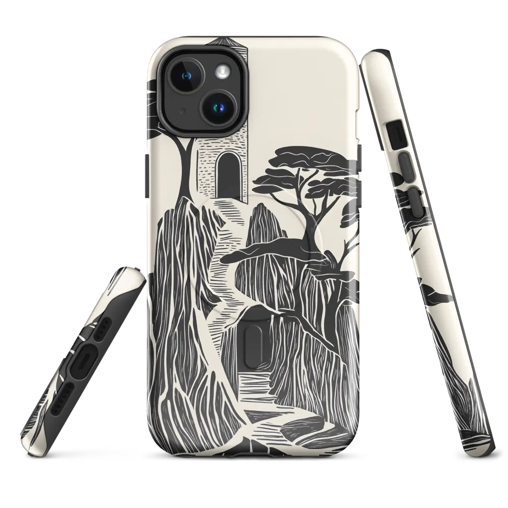 Echoes of a Mystical Tower | Phone Case |  14 Plus | MagSafe® Tough Case | Glossy