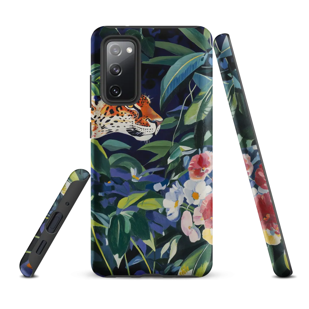 Hidden Majesty: The Jaguar Amongst Tropical Splendor | Phone Case |  S20 FE | Tough Case | Matte