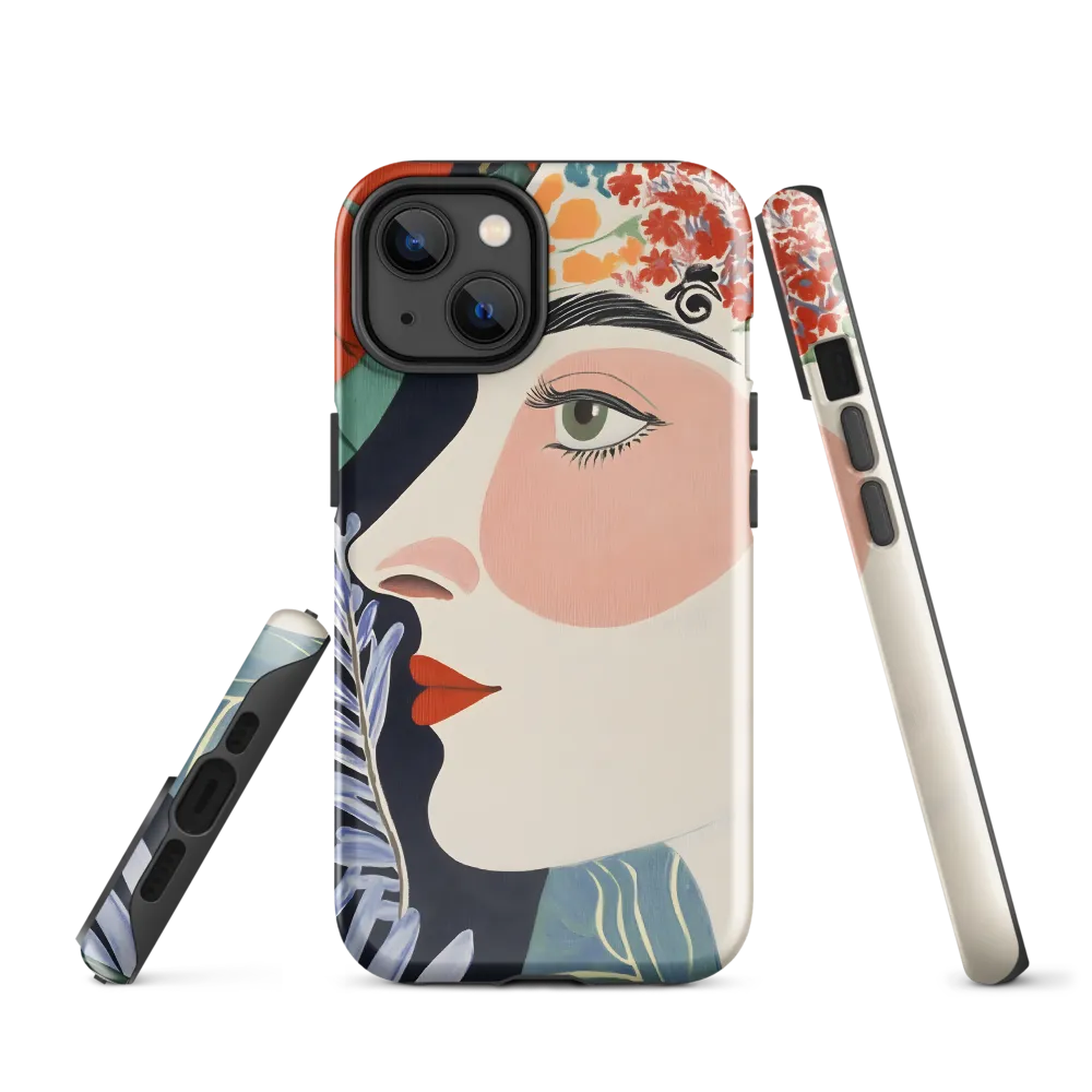 Floral Serenade: A Modern Portrait