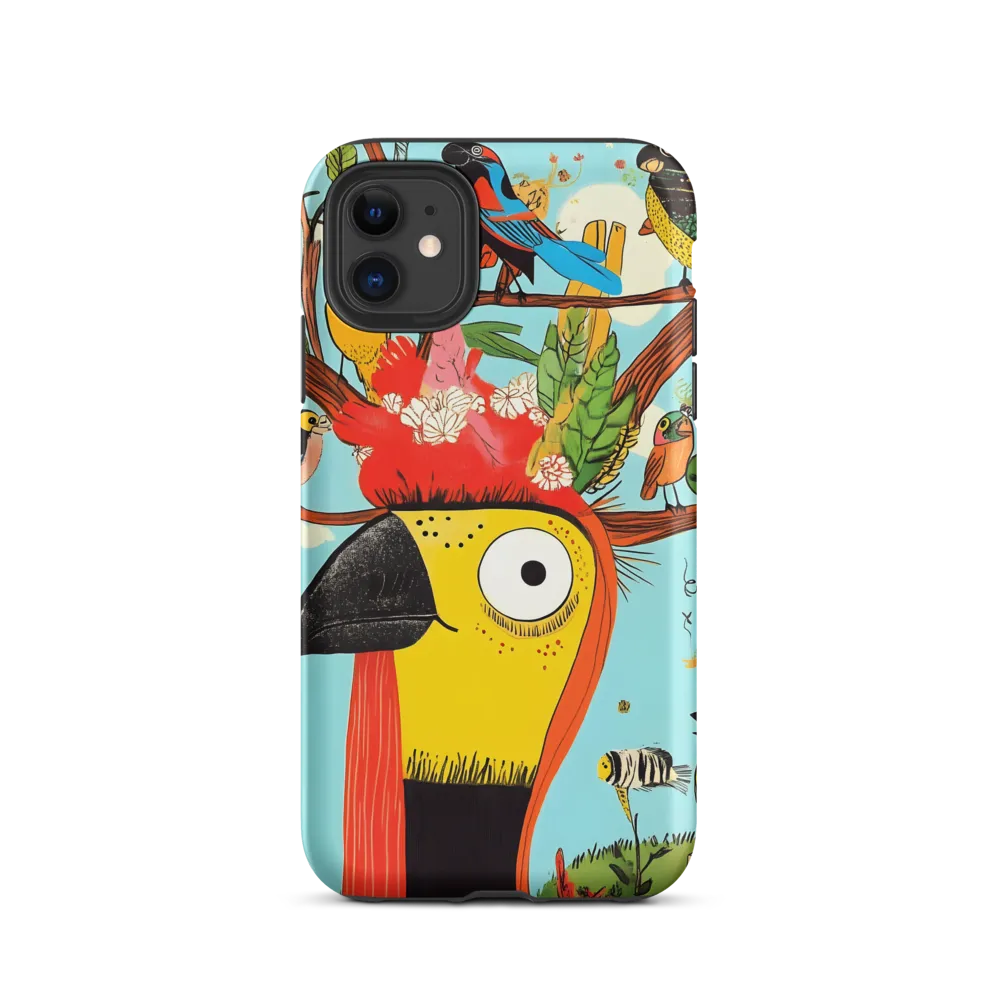 Toucan with Floral Crown
