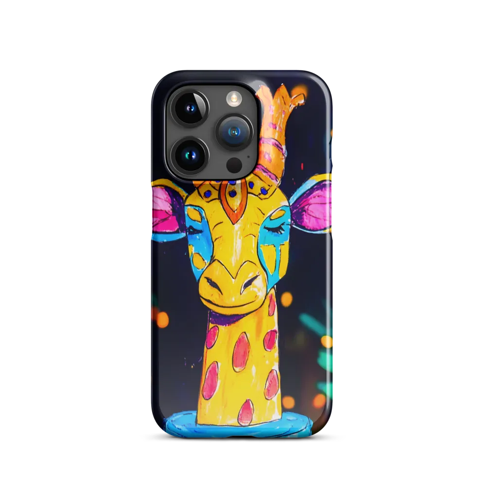 Whimsical Giraffe in Vibrant Colors | Phone Case |  15 Pro | Snap Case | Glossy
